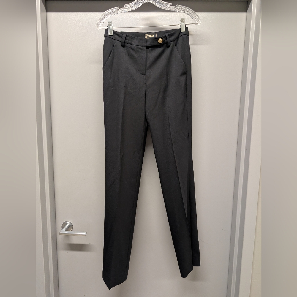 Versace Black Pants Size 38
